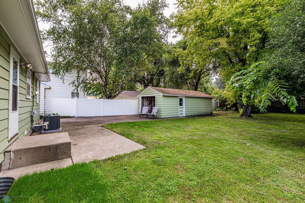 Back yard with 22 x 14 Garage