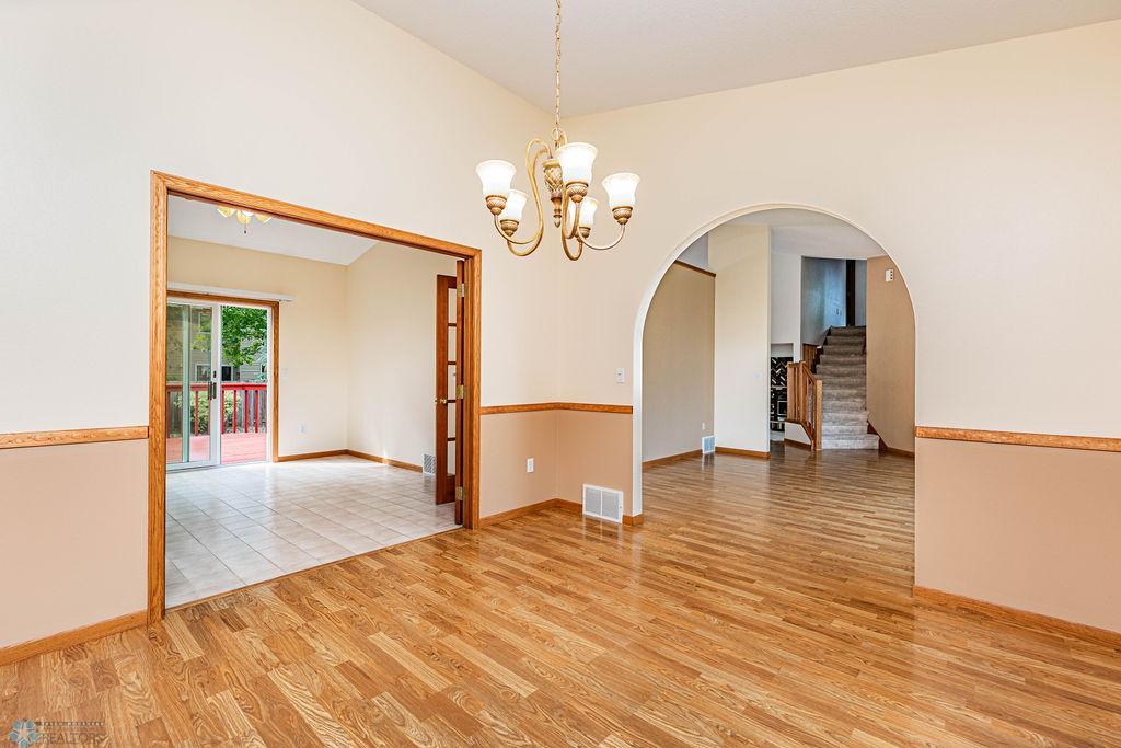 Dining Rm to Sunroom and Living Rm