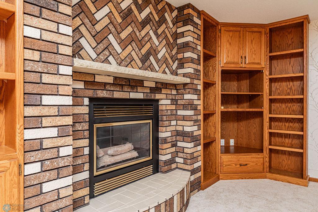 Brick Fireplace
