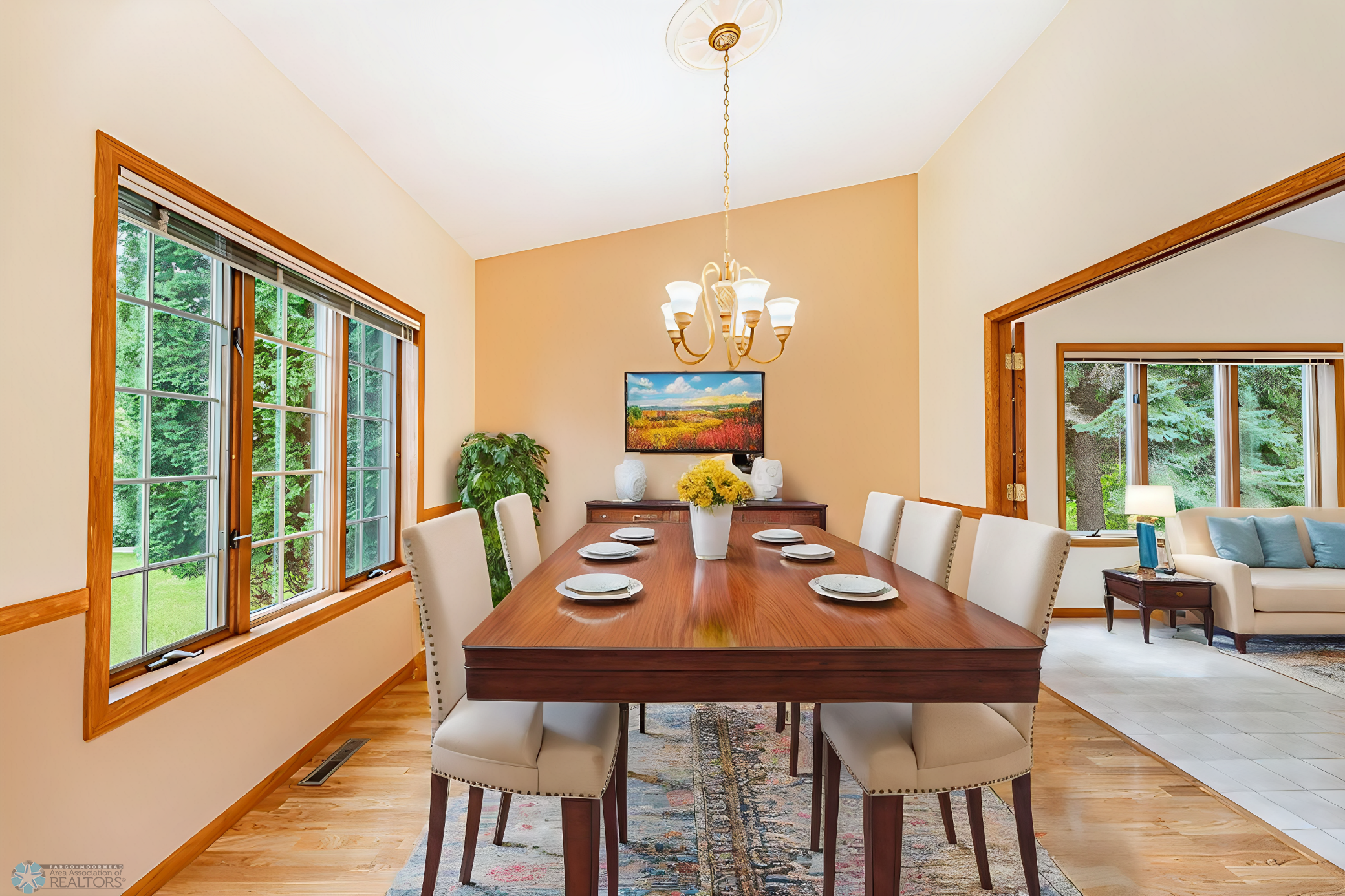 Virtually Staged Formal Dining Room
