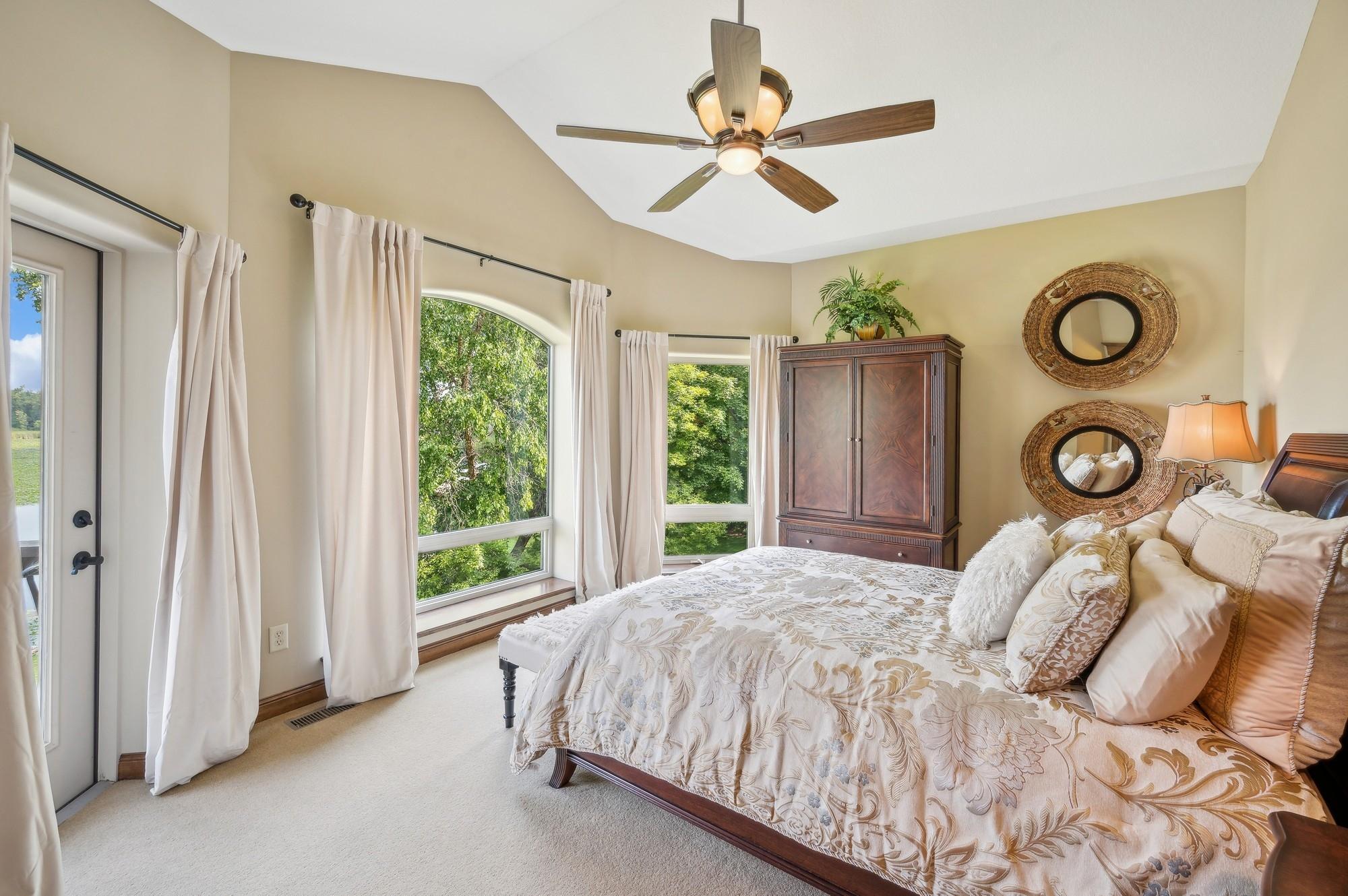 Second floor bedroom with Lake Views