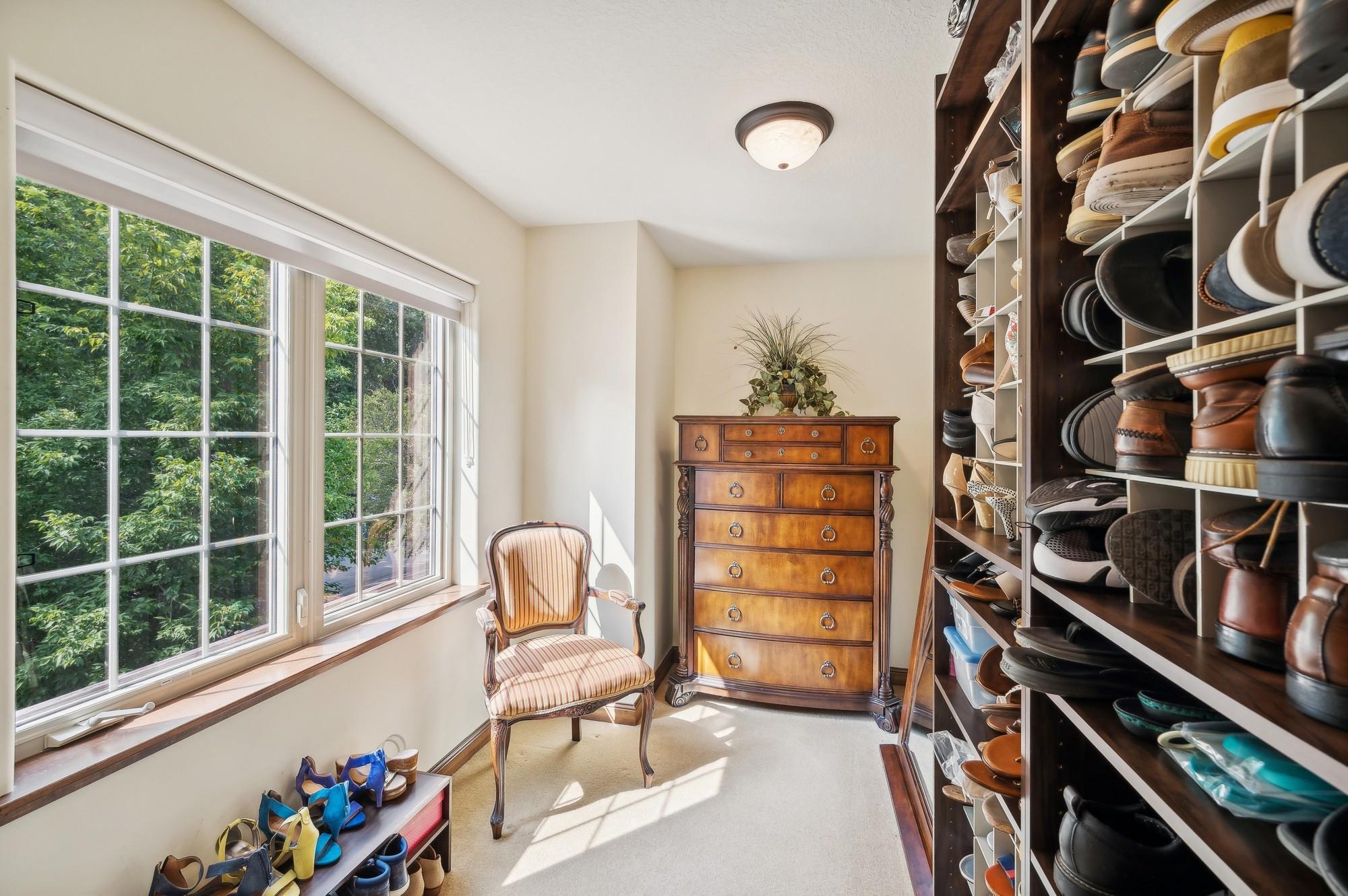 This is one of the two walk in closets for the En Suite