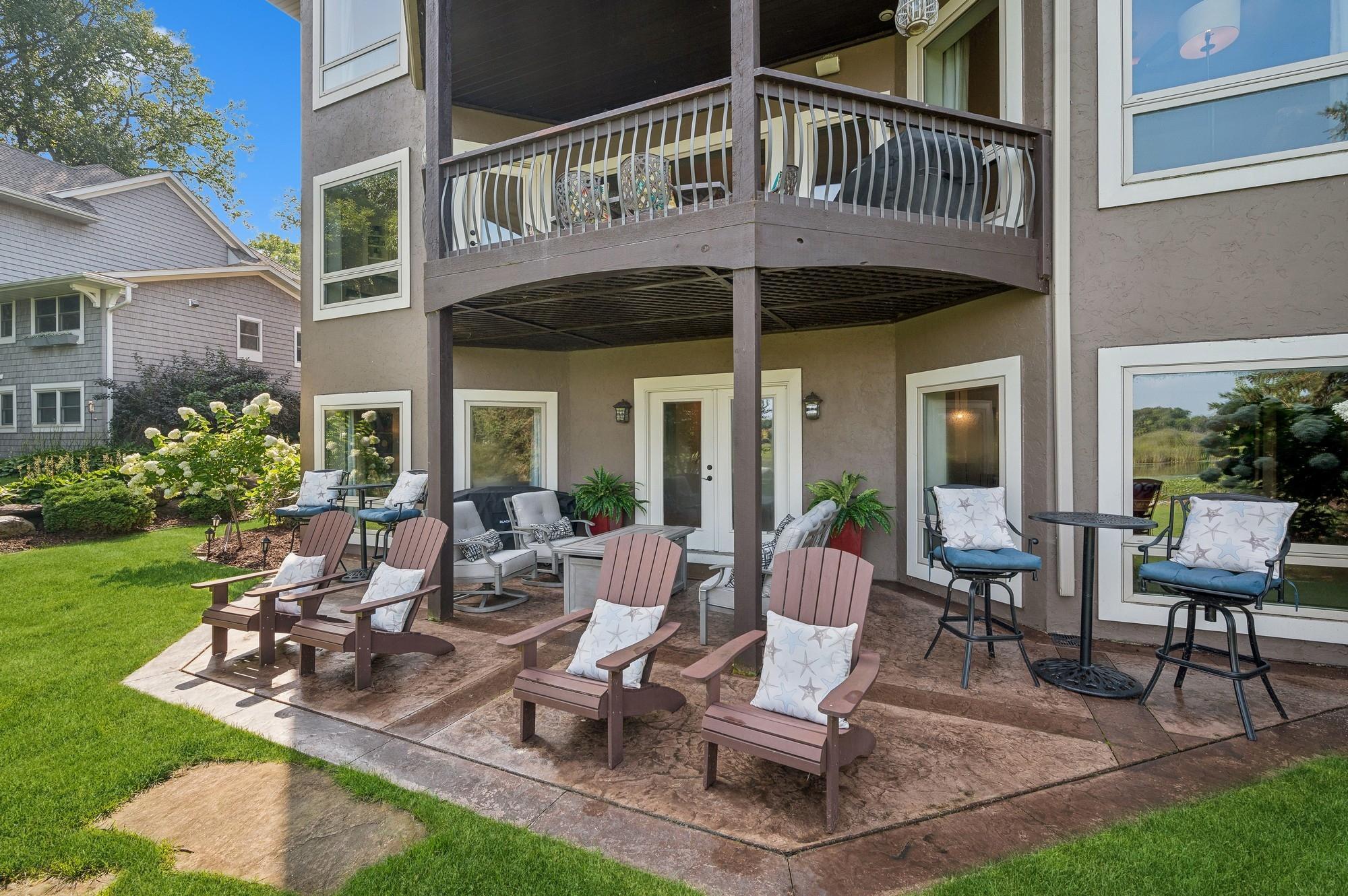 Stamped concrete patio