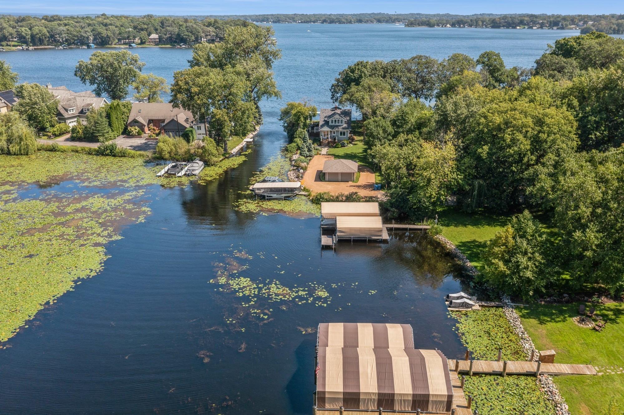 View looking out towards 25 foot channel to Gideons Bay