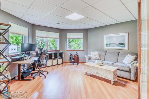 Lower level bedroom #1- used as a beauitful office