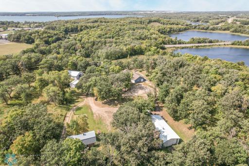 Beautiful property; ample outbuildings and mature trees