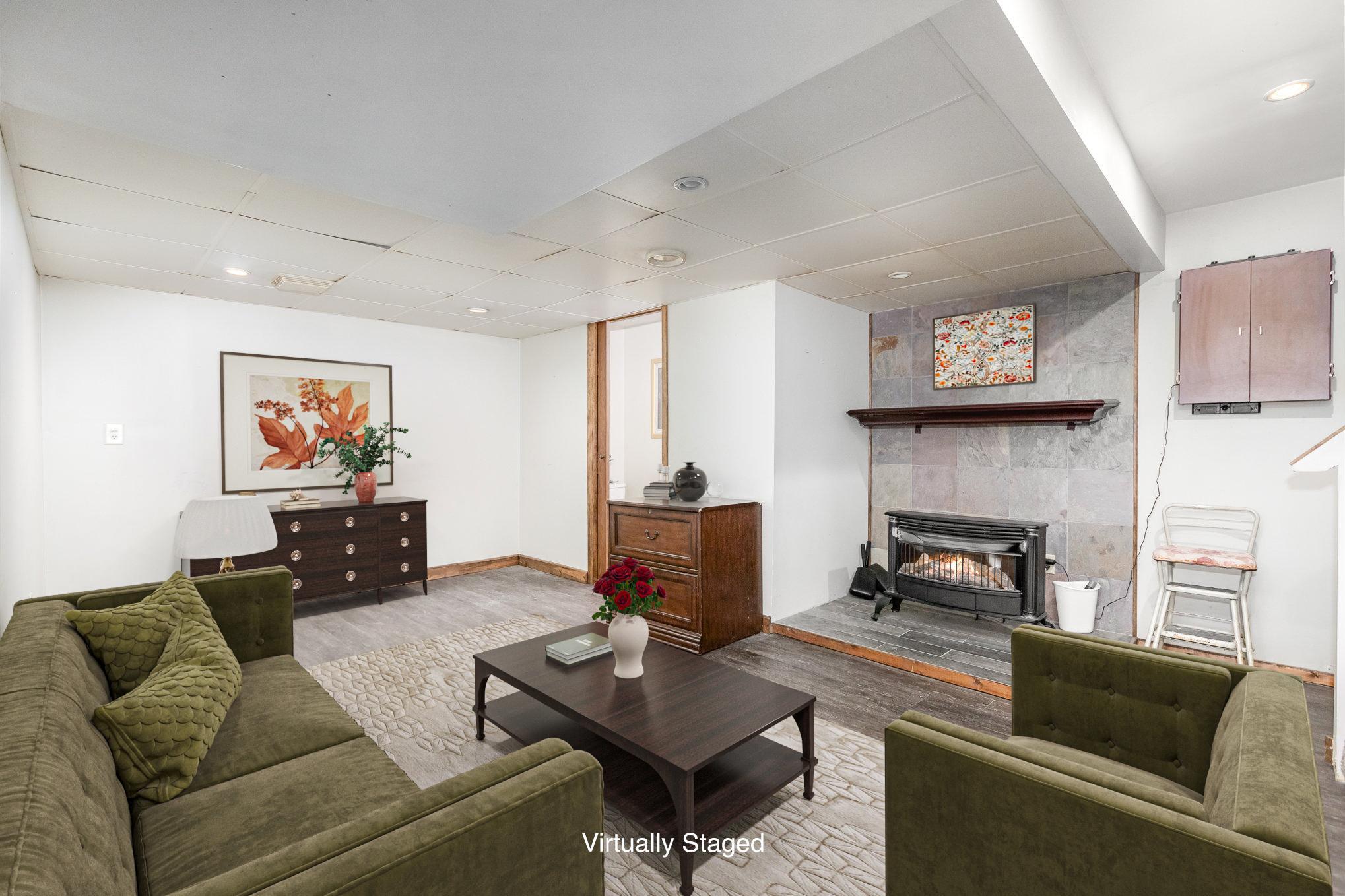 Lower level great room