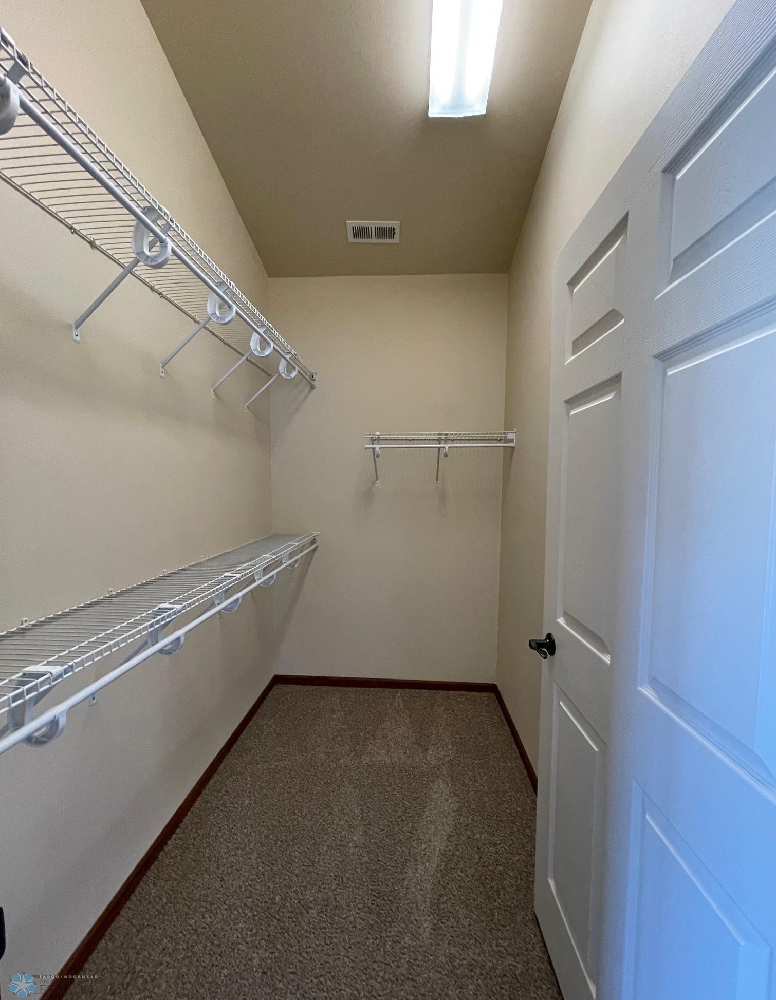 Master walk-in closet