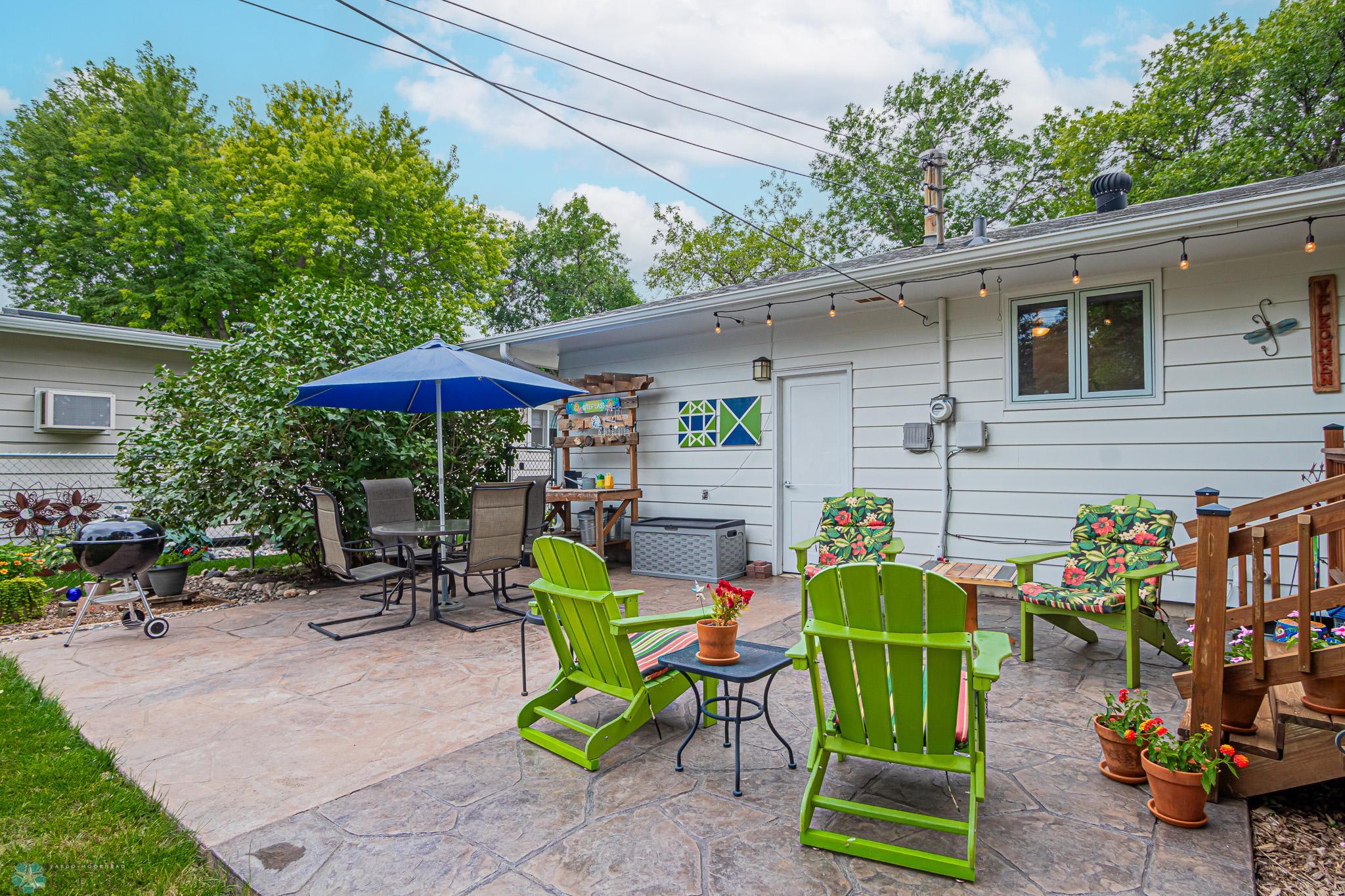 Large Patio - door to garage