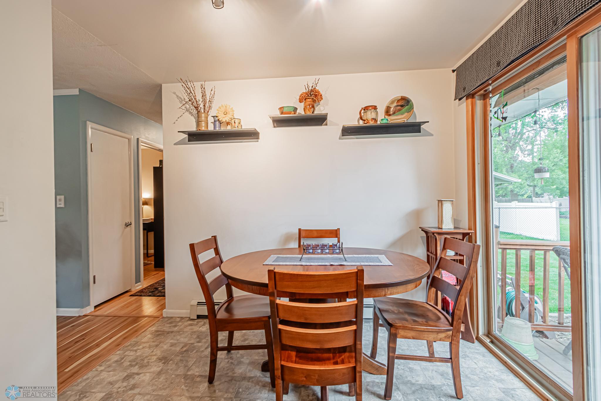 Informal eating area of kitchen