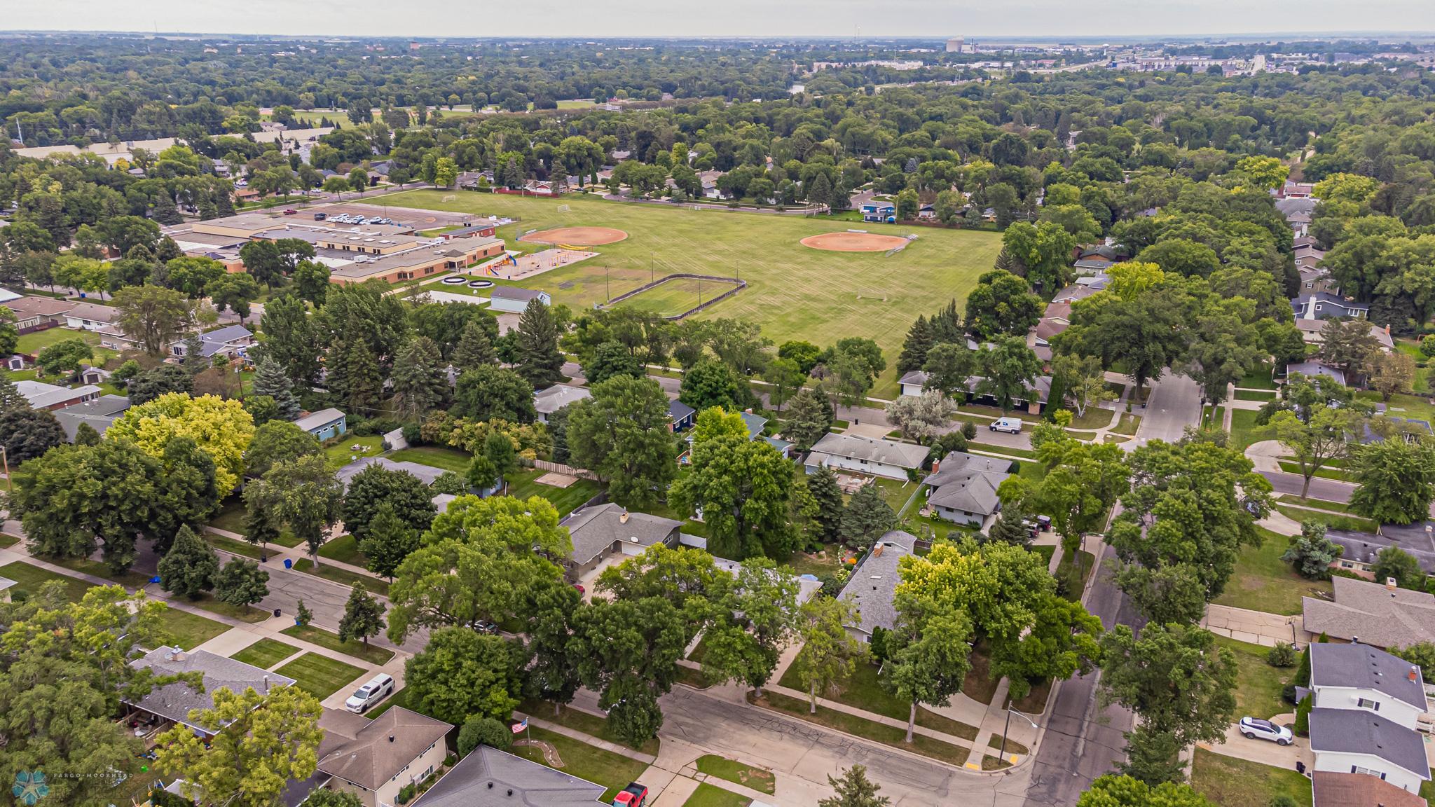 Arial view of home looking towards the east