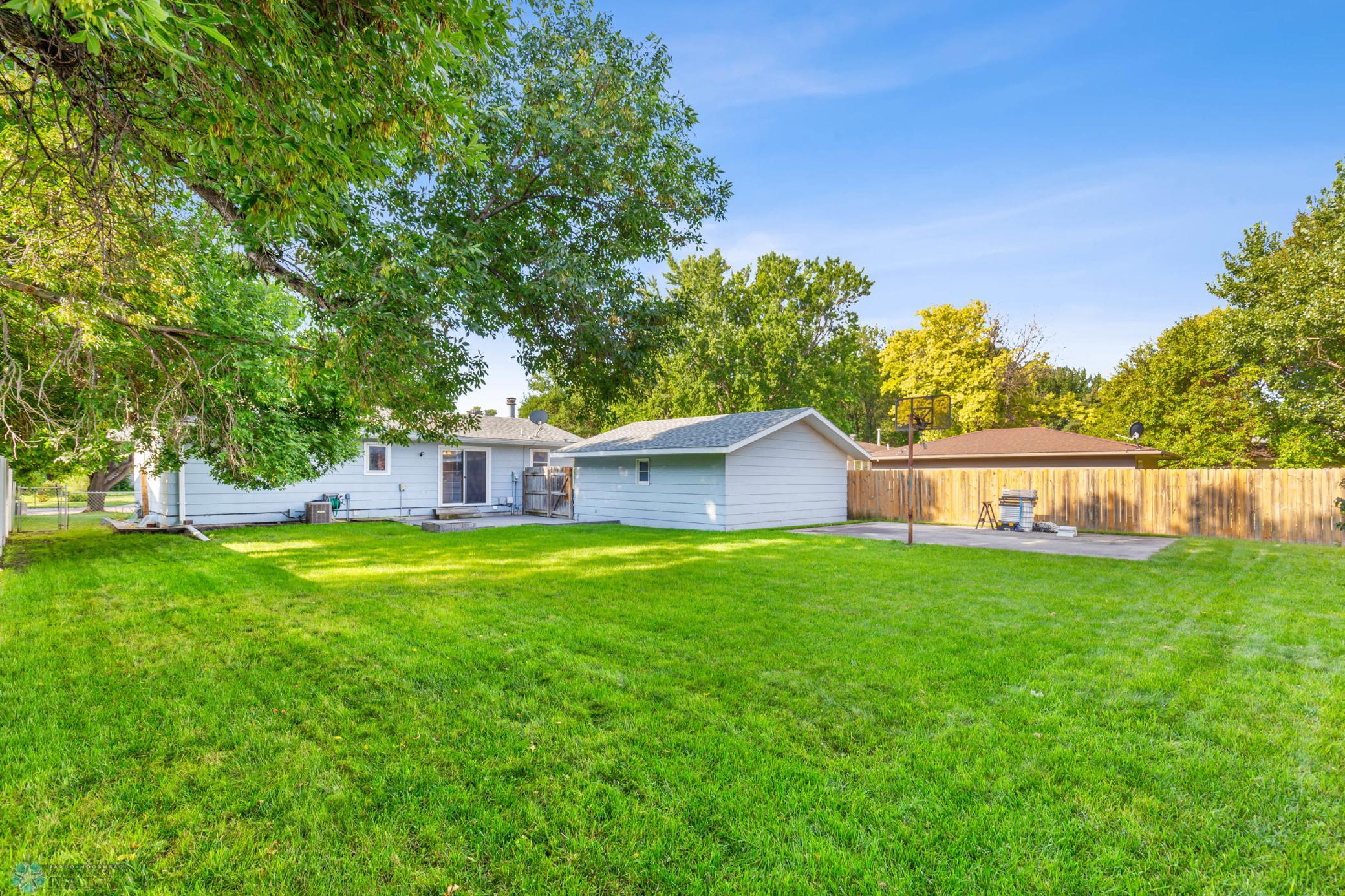 Back yard - fully fenced