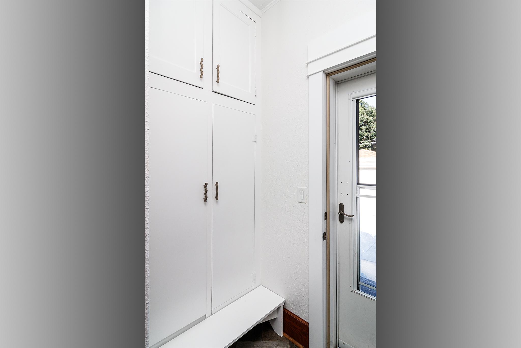 Storage by the back door