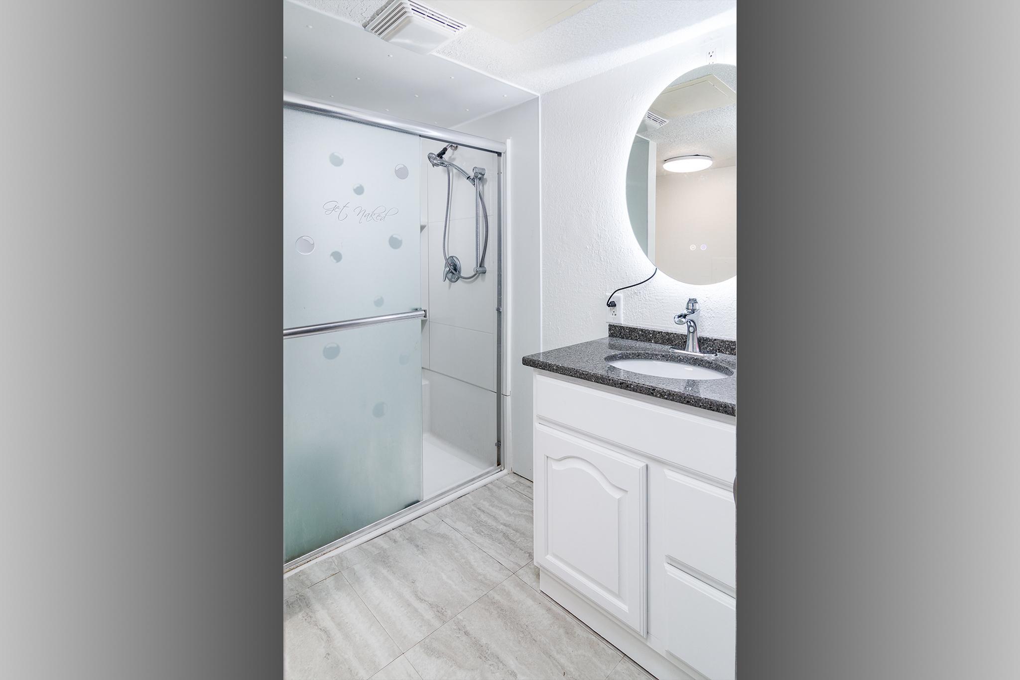 Basement bathroom