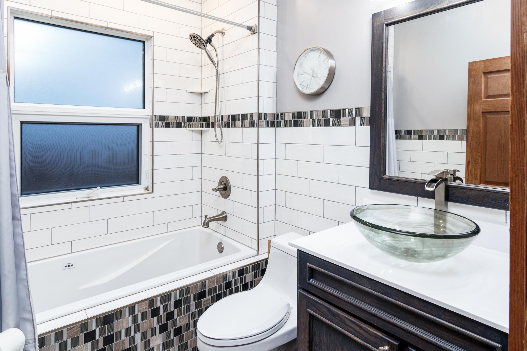 Updated main floor bathroom