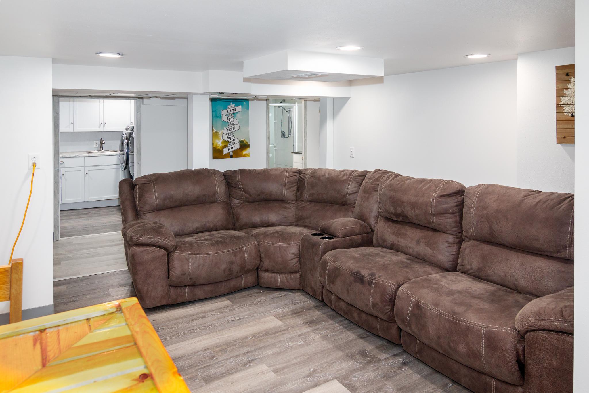 Basement family room