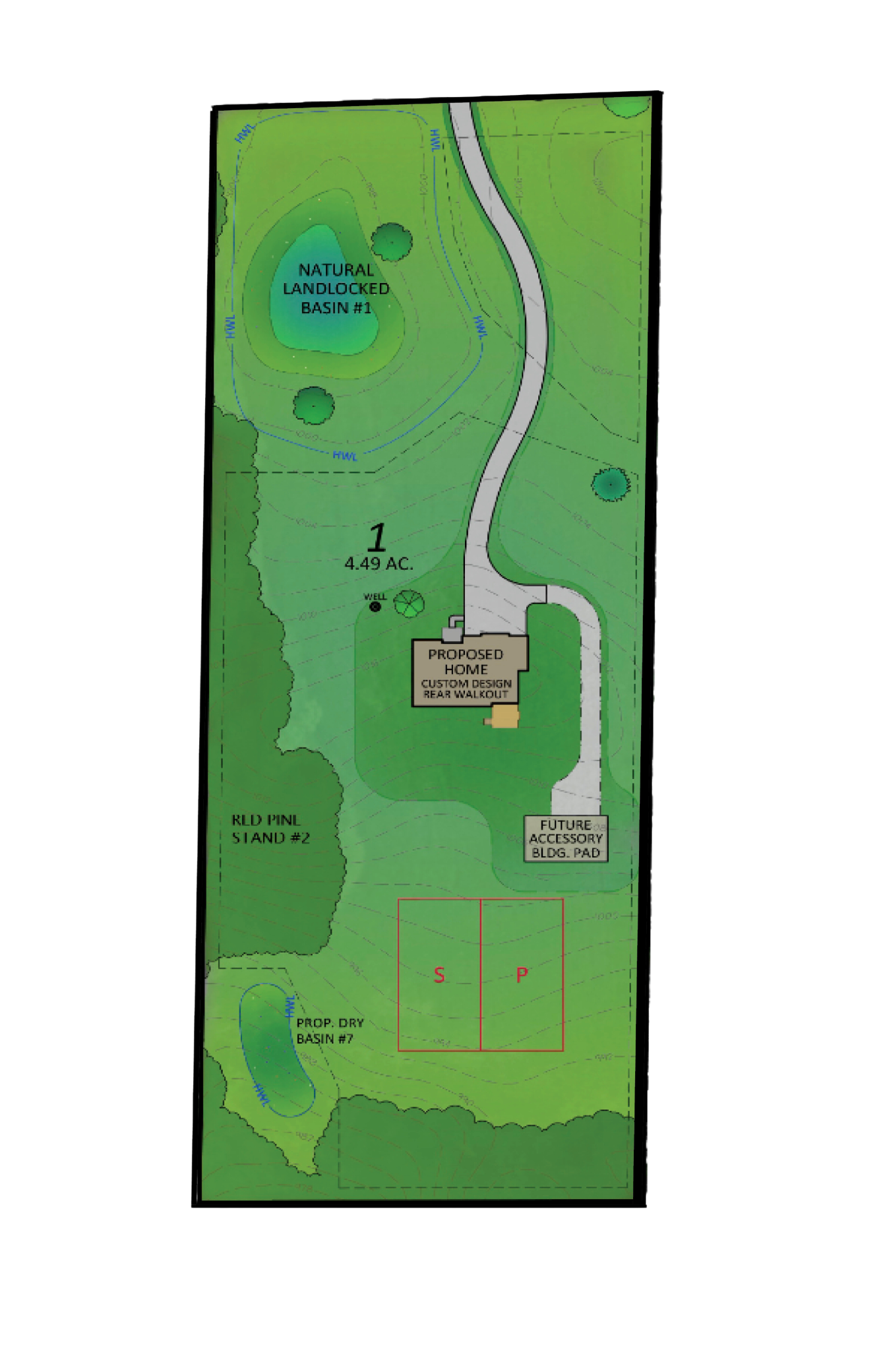Laurel Ridge Lot 1 Block 2 - NOTE: This plan is an artistic conceptual rendering only and should NOT be interpreted as an EXACT representation. Some information may differ from actual plans and is subject to change.