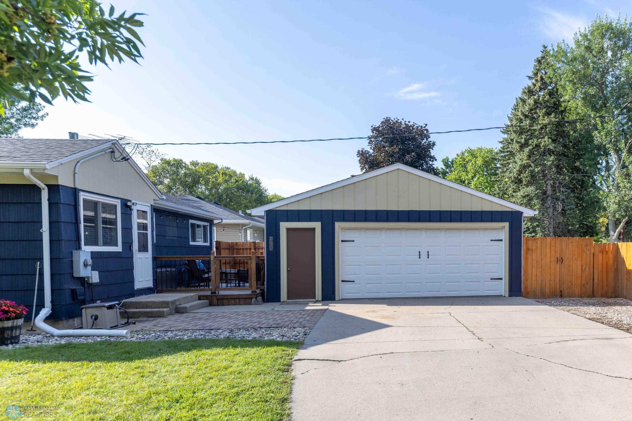 Oversized double garage