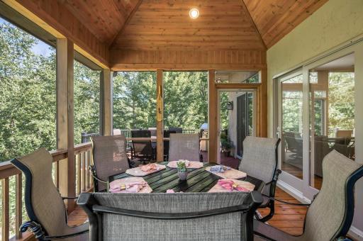Screened Porch other view attached to deck.