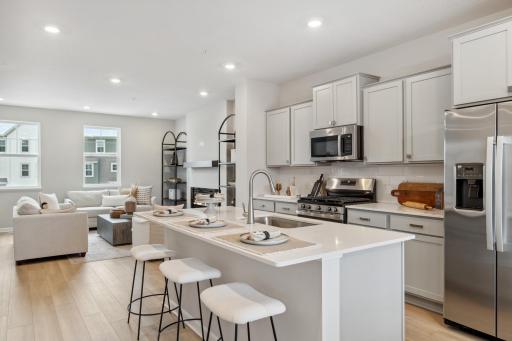 Kitchen. Beautiful, bright, and open for family time or entertaining.