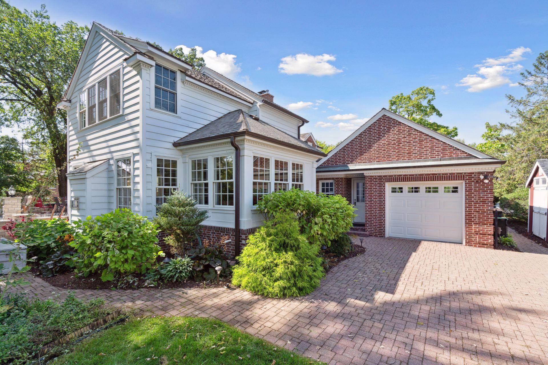 Garage with Door to Creekside