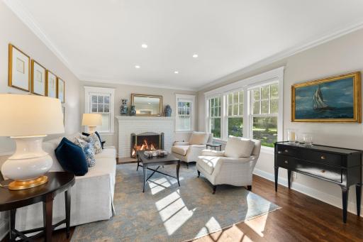 Light and bright with beautiful hardwood floors