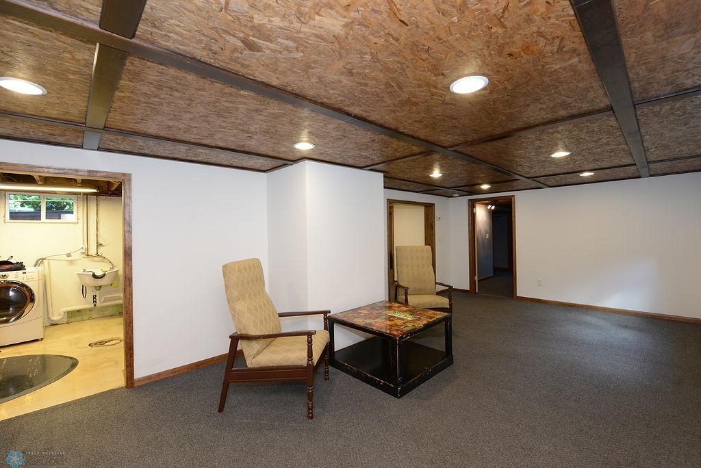 Family room to laundry/utility room and bedrooms