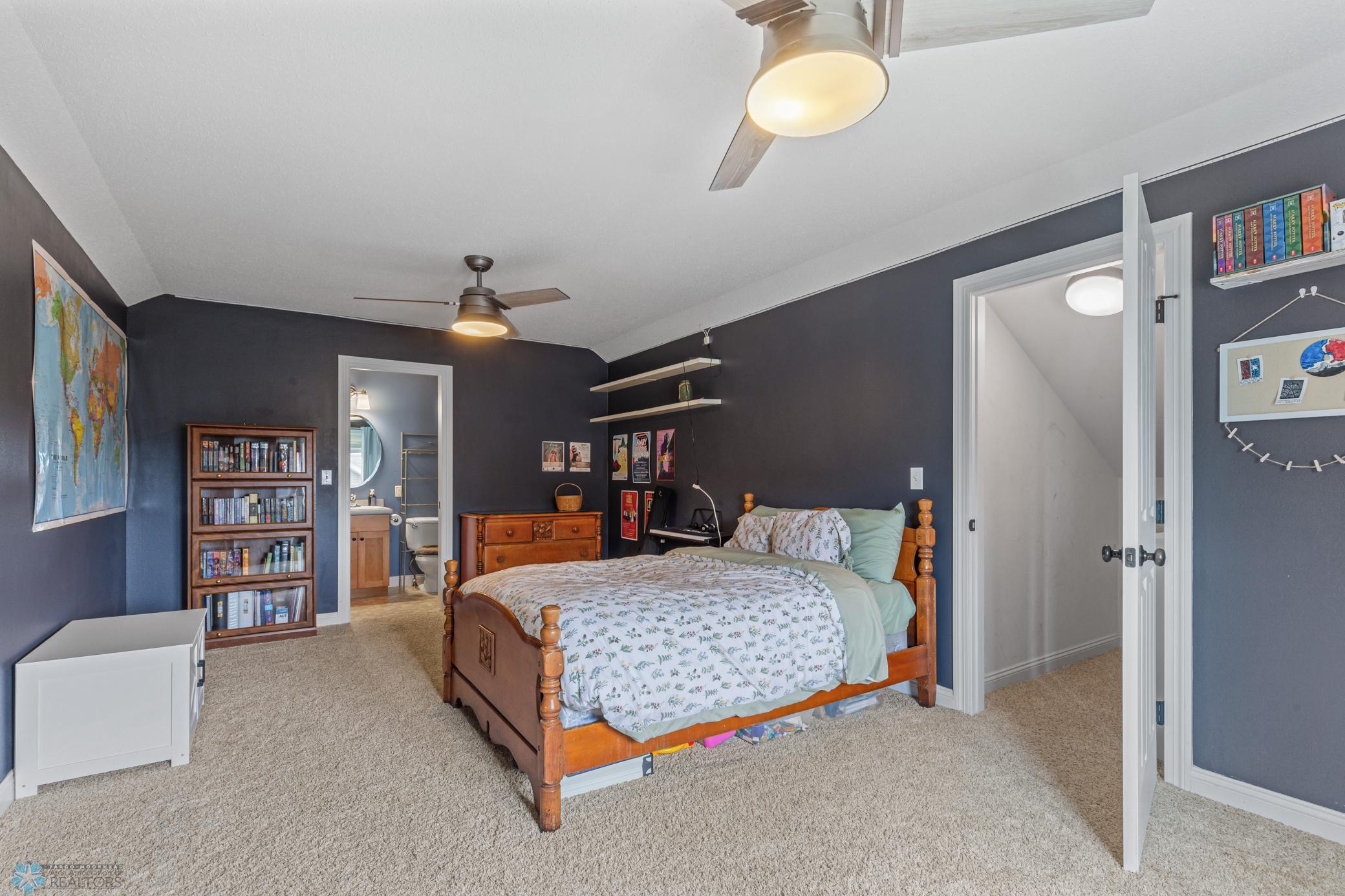 upper level - 6th bedroom (w-in closet in bedroom and bathroom)