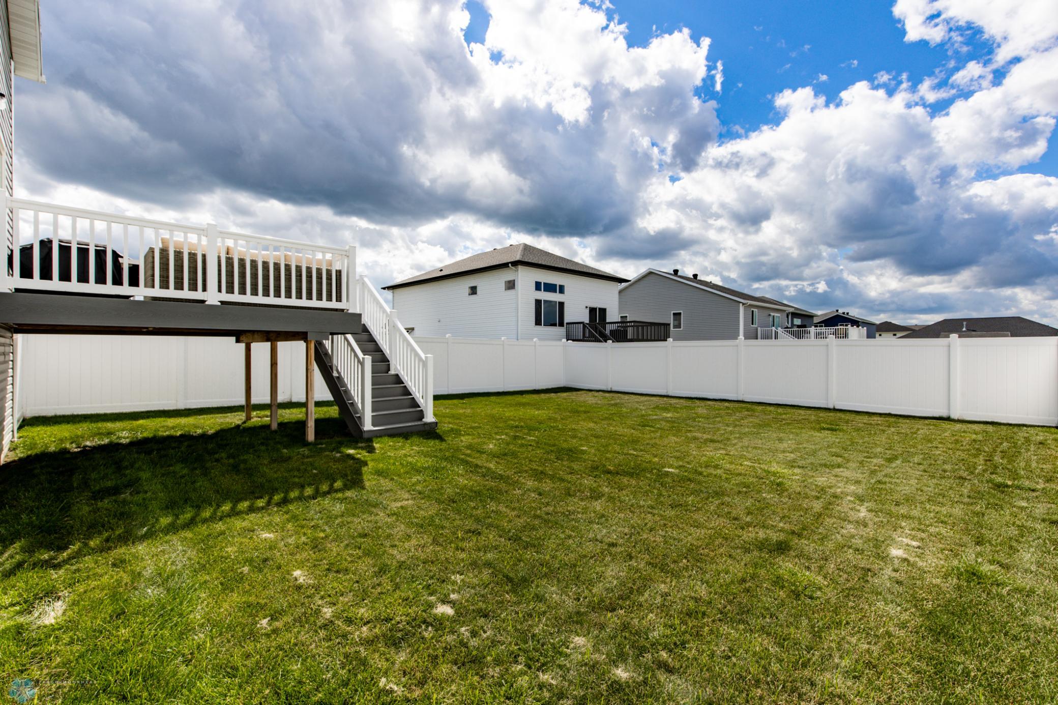 Deck and yard