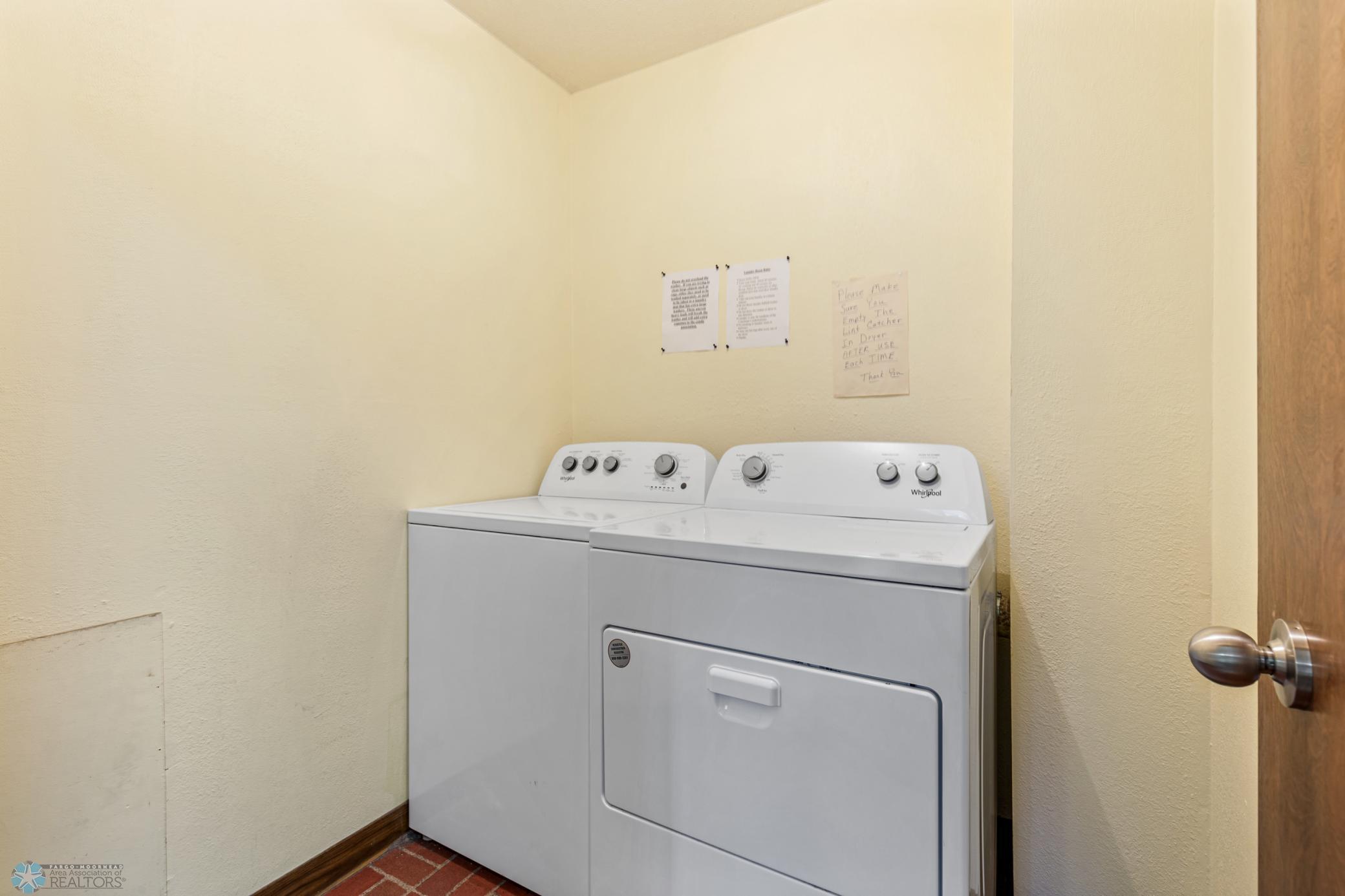 Laundry Room in hall