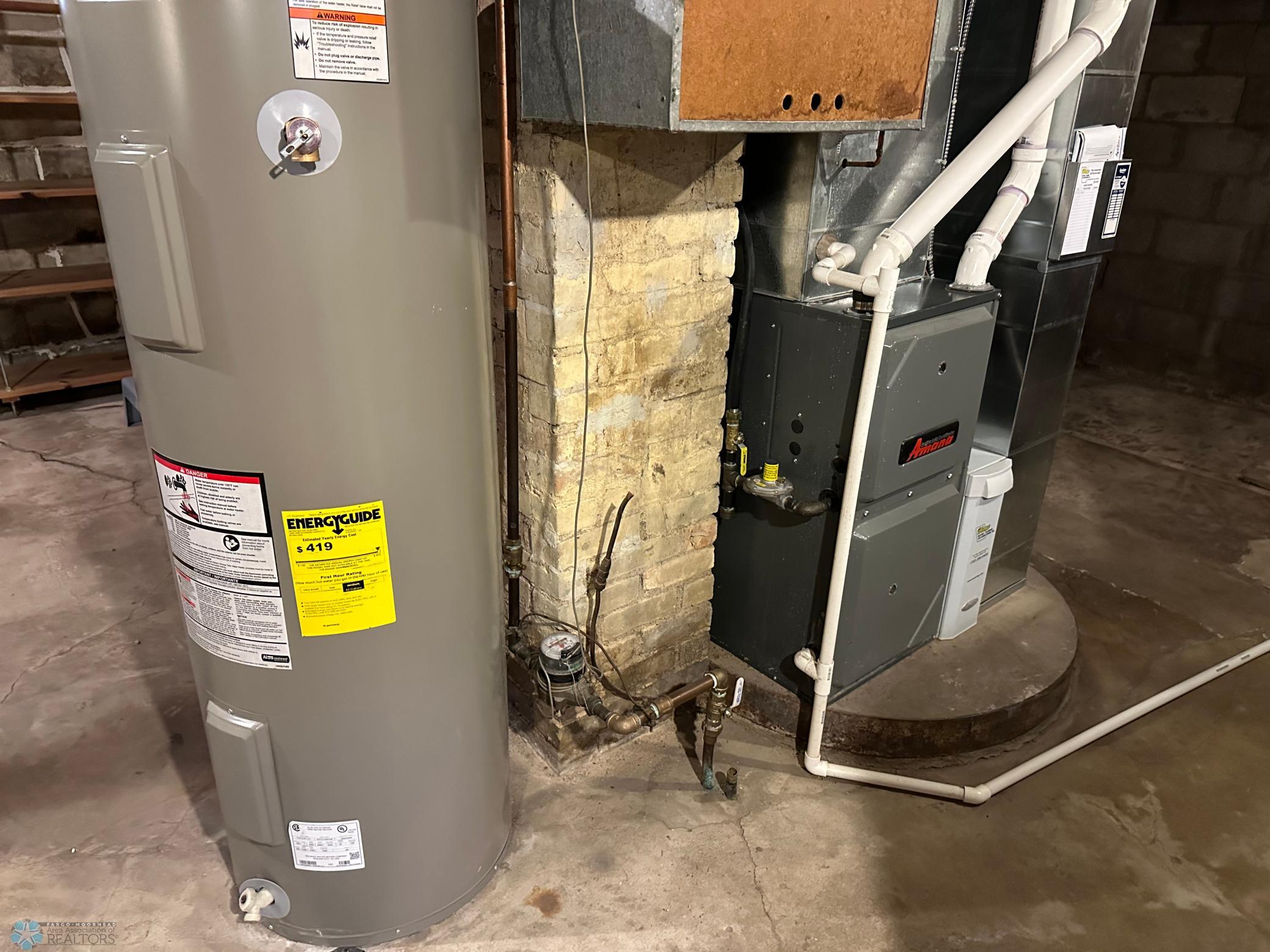 FURNACE AND HOT WATER HEATER
