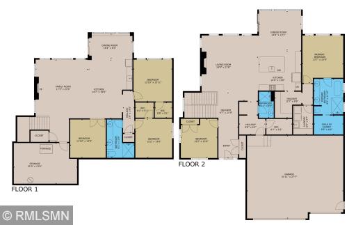 Floor plan of the home, room sizes help you visualize how every will lay out...the home is just so spacious!
