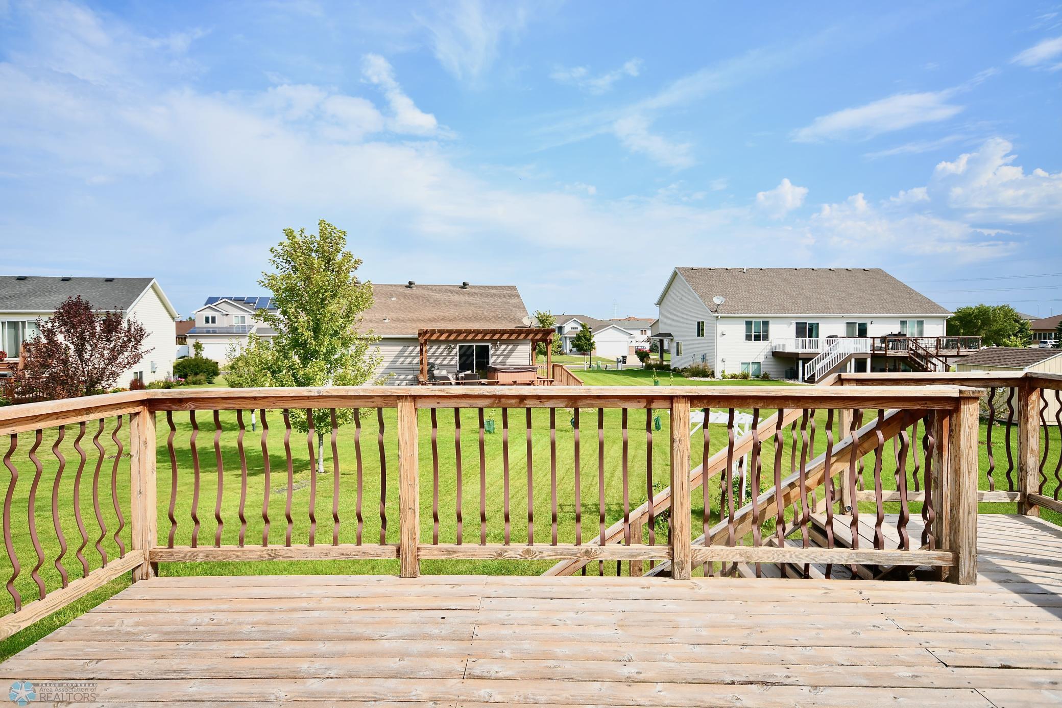 View of the backyard