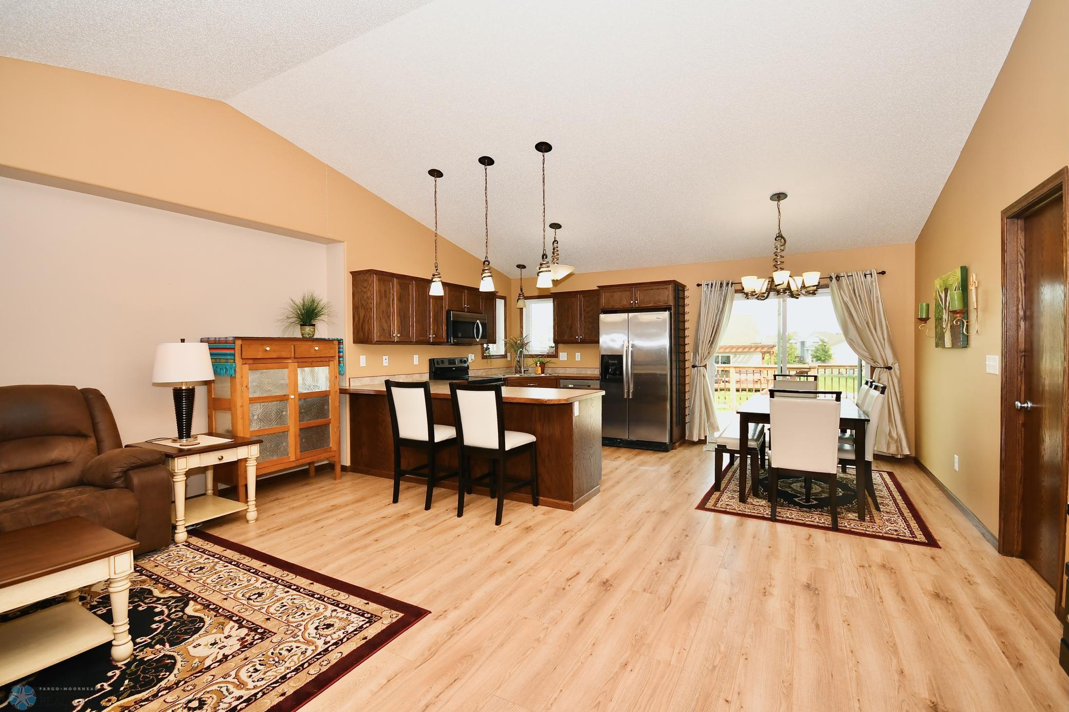 Kitchen and dining area