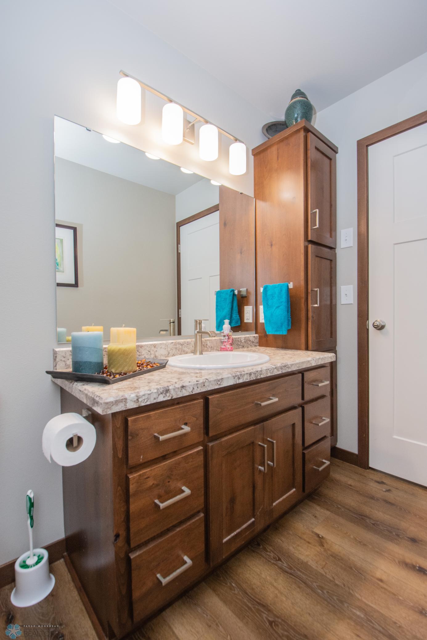 Upgraded Cabinets main bathroom