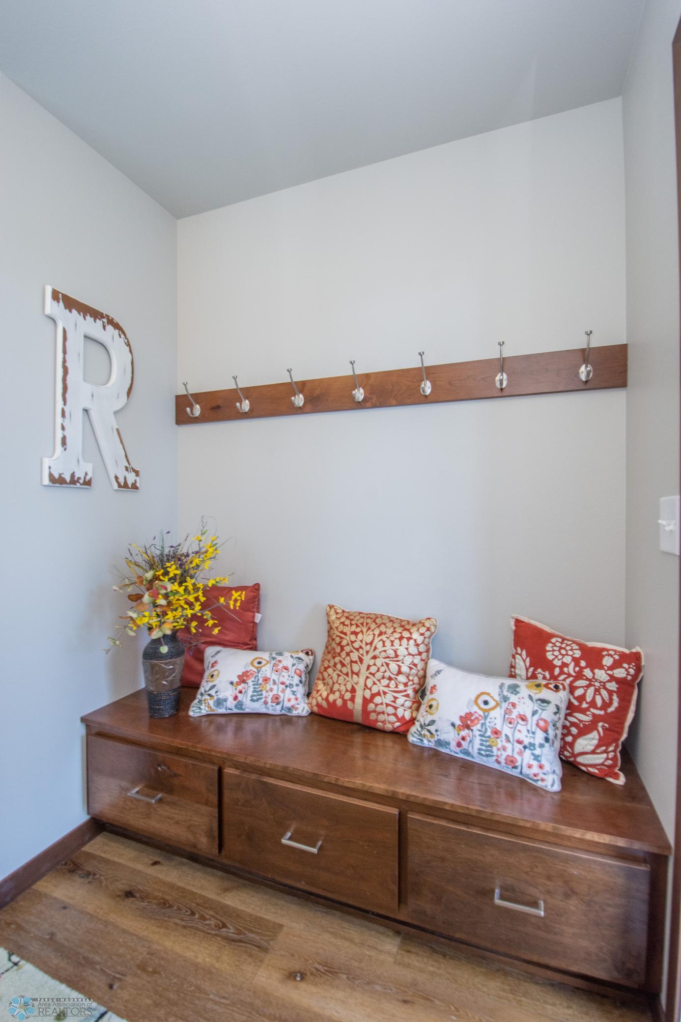 Entry storage and coat rack