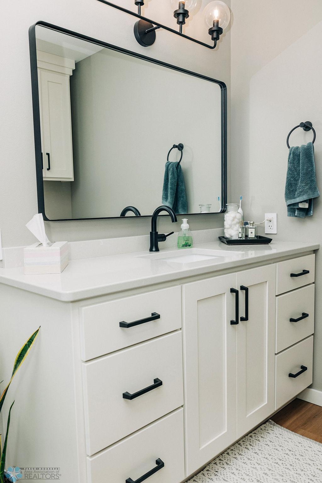 Primary bath Quartz counter