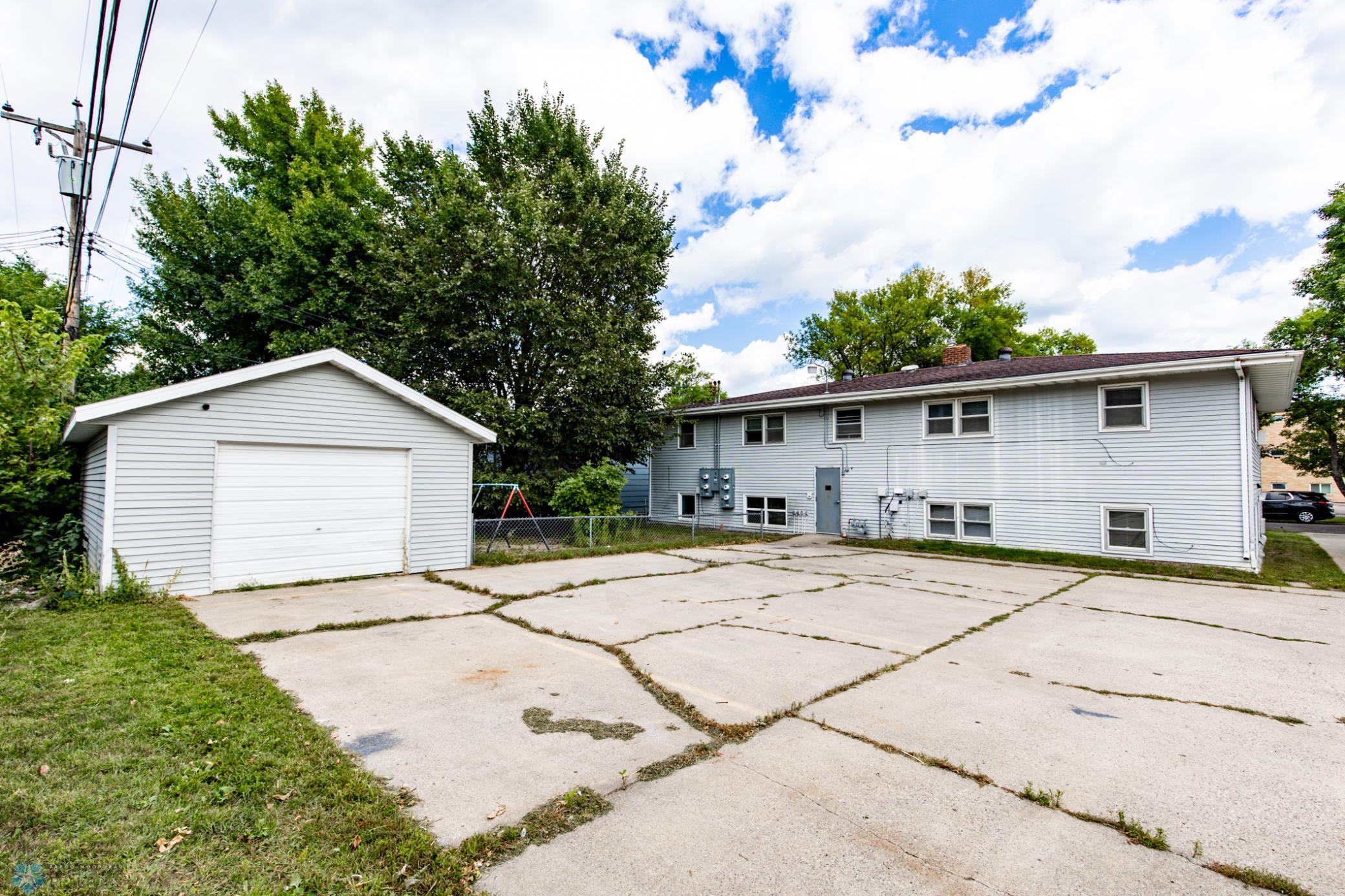 Rear Exterior + Garage