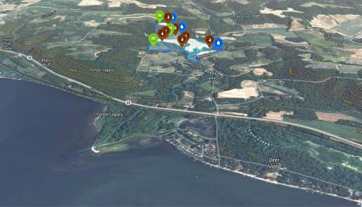3D Area Map. Lake Pepin is just a mile to the South and the parcel is set in one of the most beautiful areas in North America.
