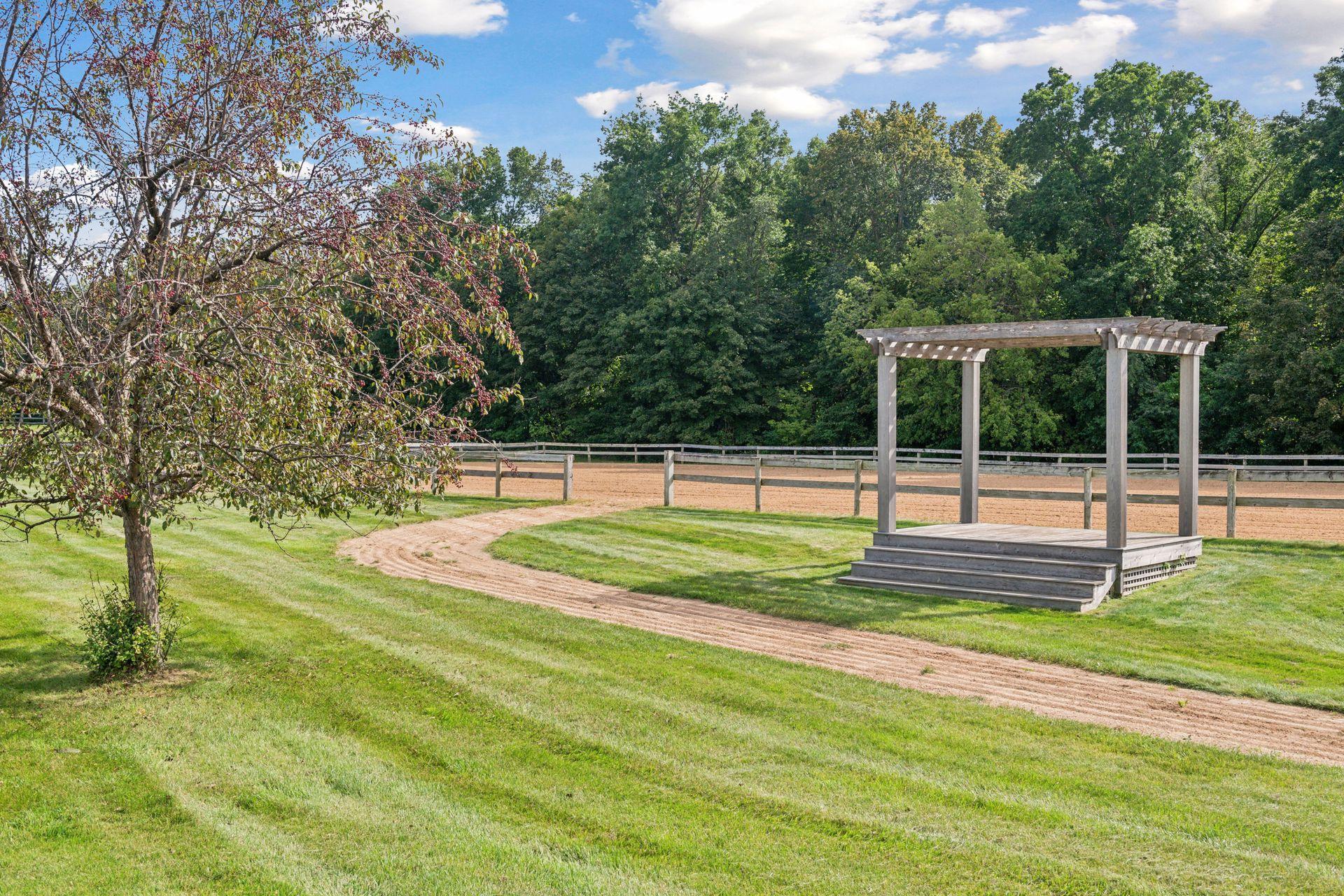 Outdoor Riding Arena and Gazebo