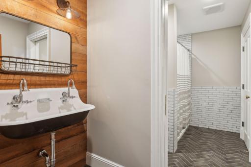 Lower Level Bathroom for Pool and Excersise