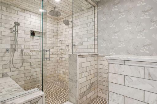 Separate Walk-In Shower Room and Water Closet