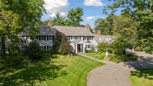 Classic Colonial with Cedar Shake Roof, Copper Gutters and 3-Car Garage