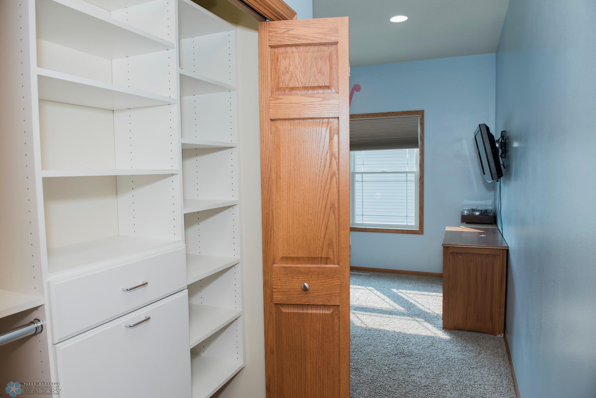 bedroom #3 custom closet