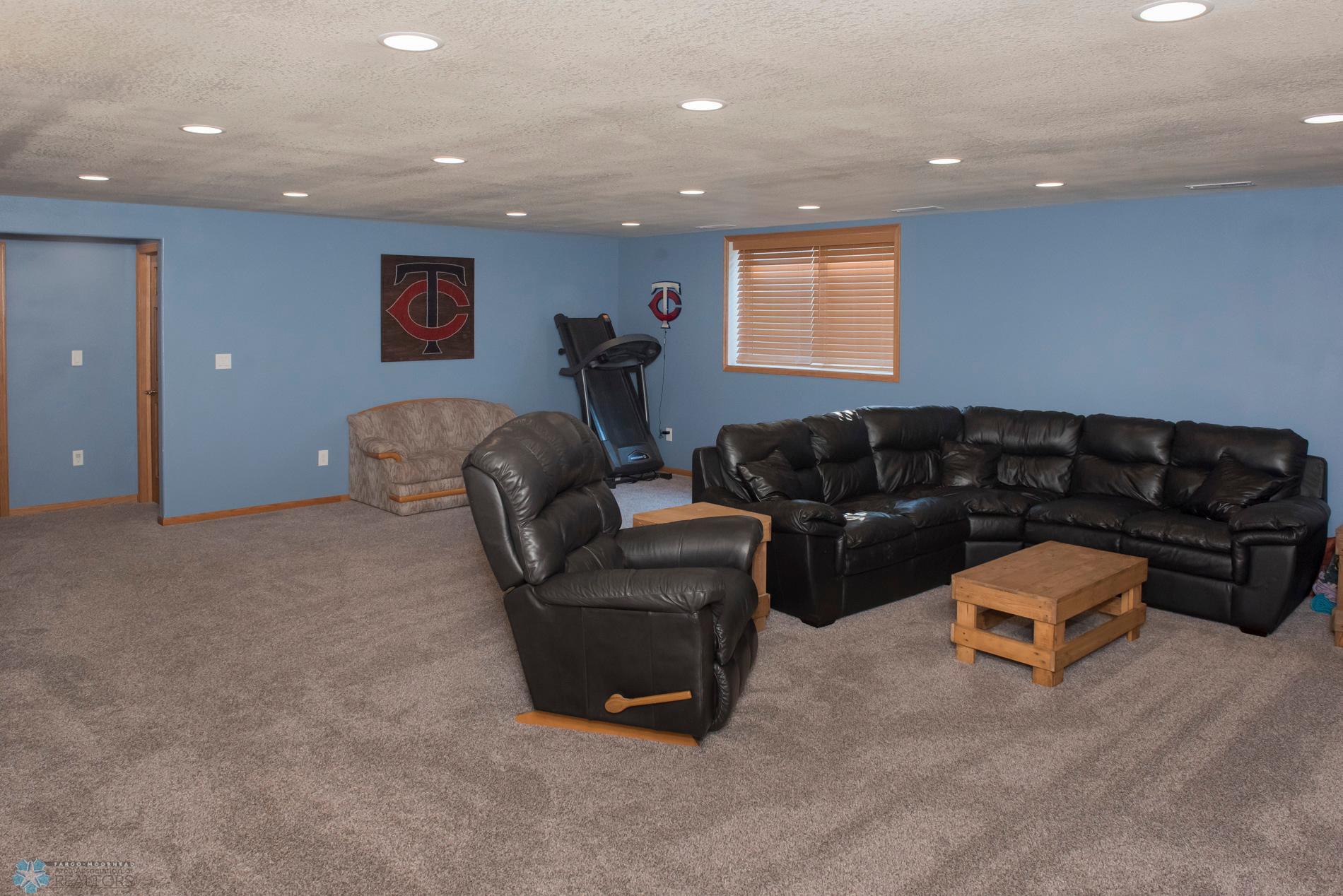 spacious family room