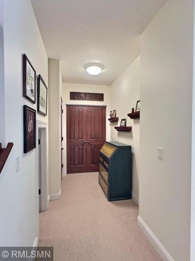 Door to guest suite, with 2 bedrooms and a 3/4 bath. Nice space for guests who come to stay, with their own quarters within.
