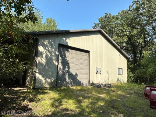 45 x 48 pole shed with 8 foot overhang. Nice additional storage for your toys.