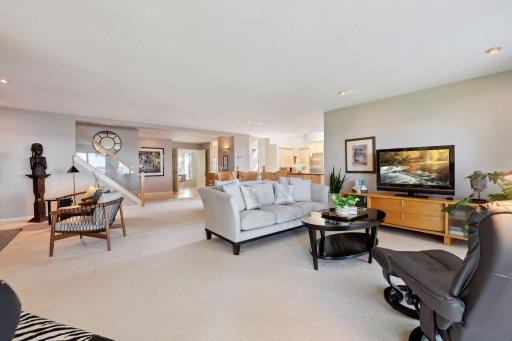 Living room, dining room and entry area.