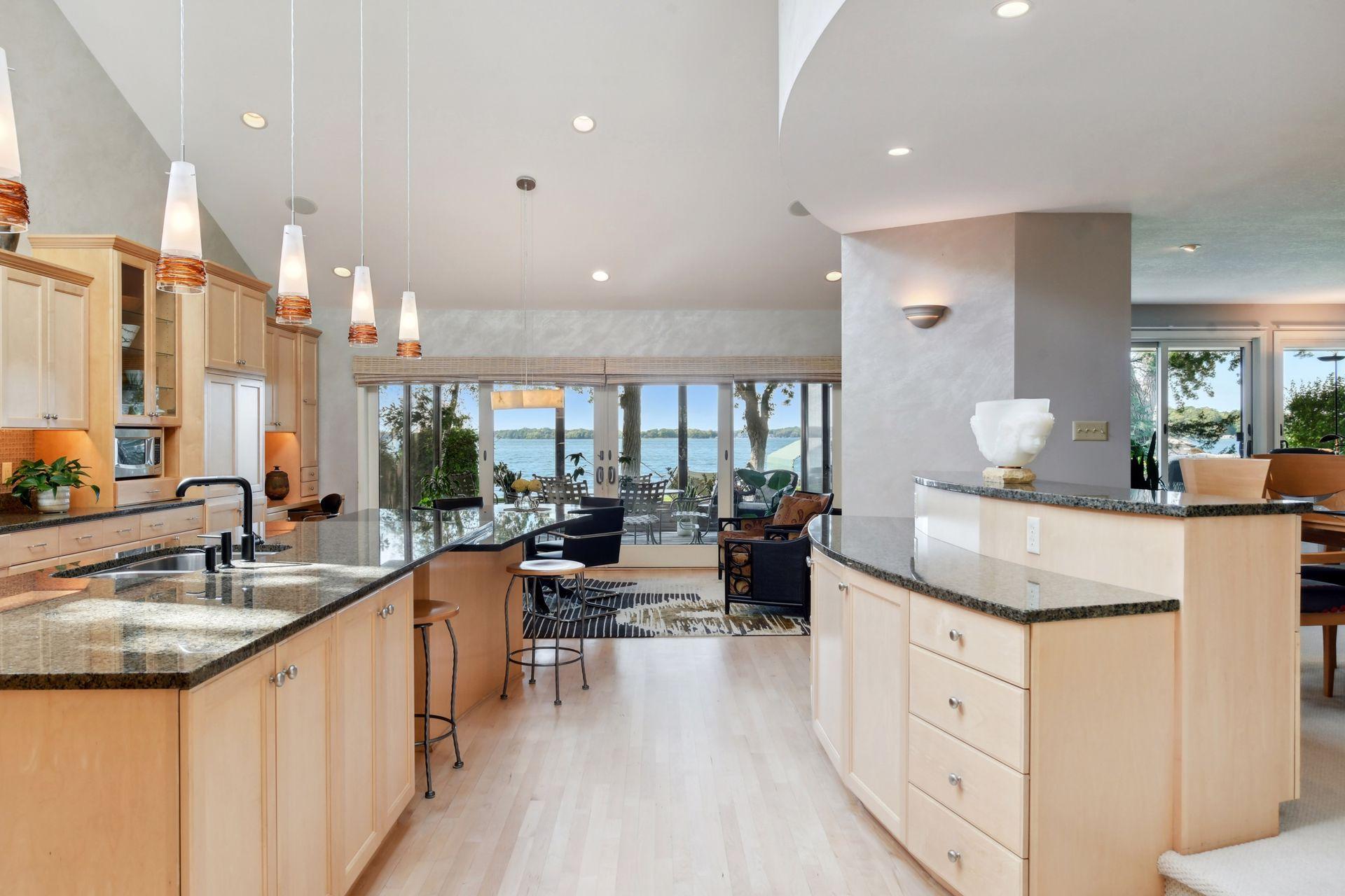 Kitchen with plenty of storage.