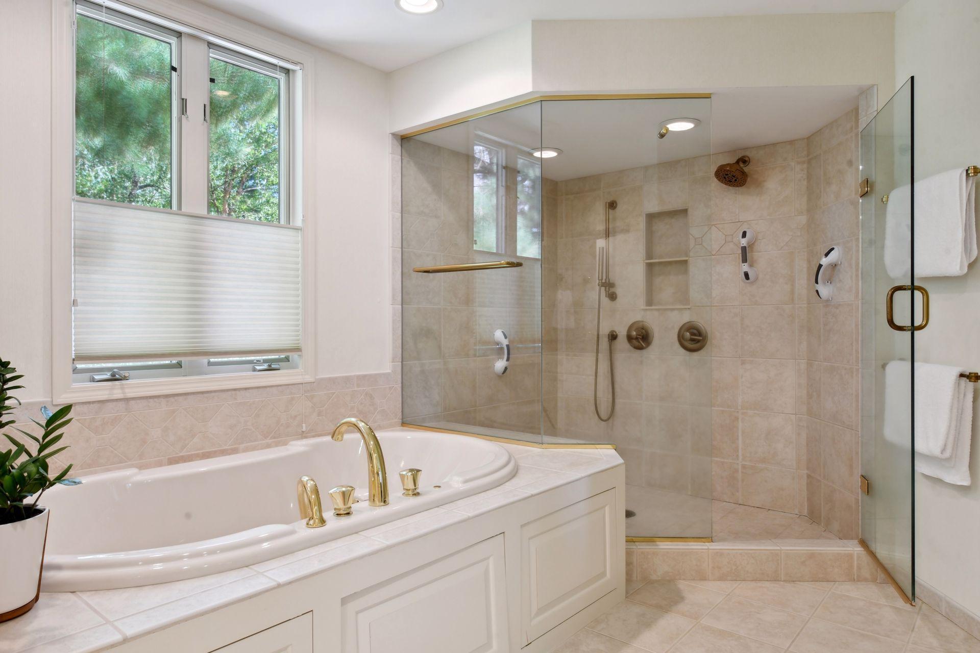 Primary suite bathroom.